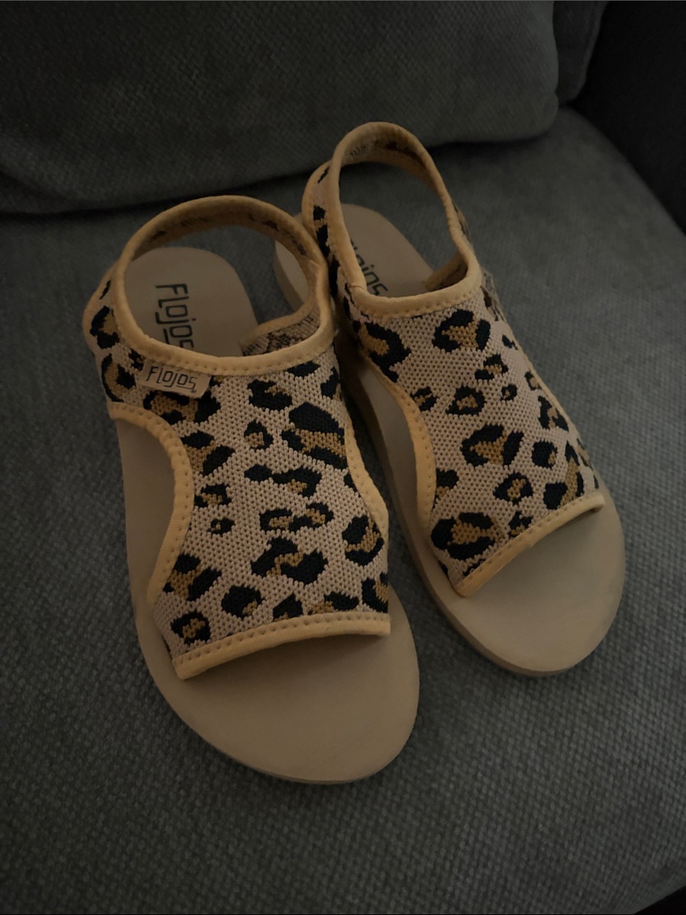 Flojos women Leopard Print Sandals - Tan/Black